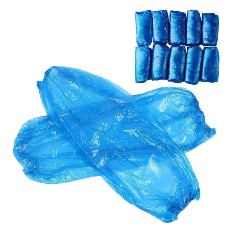 Одноразовый полиэтиленовый рукав, пластиковый рукав, белый нарукавник, прозрачный водонепроницаемый индивидуальный чехол для еды, сада, отеля