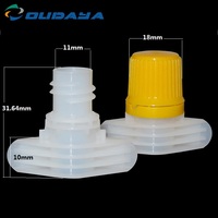 Bouchon à vis anti-déversement pour bouteille en plastique, 9,6 mm, 10 mm, 11 mm, fabriqué en Chine, en PE/PP, avec logo personnalisé pour pochette de jus