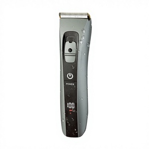 Tondeuse à cheveux professionnelle pour hommes, réglage de la longueur réglable, têtes de lame en céramique remplaçables, tondeuse à barbe, USB, usage domestique, IPX6 - Product Image 1