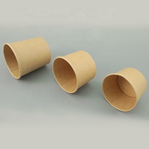 Tasse à <span class=keywords><strong>soupe</strong></span> chaude en papier kraft jetable Tasse à <span class=keywords><strong>soupe</strong></span> en papier à <span class=keywords><strong>emporter</strong></span> Bol avec couvercle en papier ventilé - Product Image 3