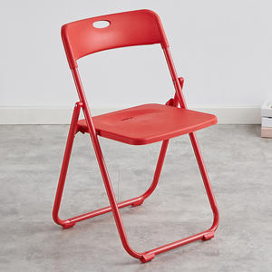 Sillas plegables blancas con respaldo alto de metal y plástico para acampar, <span class=keywords><strong>silla</strong></span> para eventos para oficina al aire libre, jardín, boda, fiesta, salón de hotel - Product Image 4