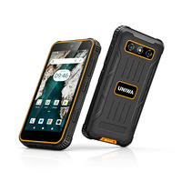 Smartphone robuste étanche IP68, 4 Go 64 Go, Android 14, Octa Core, NFC, 4G GSM, écran LCD, lecteur d'empreintes digitales, téléphone de jeu antichoc