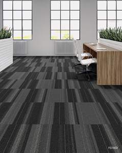 Коммерческие модульные ковровые плитки Taiyi: экологичные, на нетканой основе из ПЭ, с петлевым ворсом, съемные, для офиса - Product Image 4