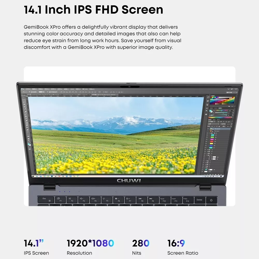 CHUWI Gemibook Xpro - 14.1in Laptop with 8GB RAM & 256GB Storage
