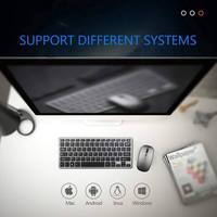 Combo de Teclado y Ratón Bluetooth, Diseño Alemán, Delgado, Estándar, 2.4ghz, Inalámbrico