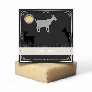 Emballage personnalisé savon en barre de lait de vache chèvre avoine miel avec huiles naturelles hydratantes