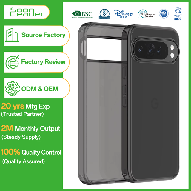 Soonleader Hot Hybrid TPU+PC Clear Waterproof Shockproof Customized Color Mobile Cover for Google Pixel 9 Lightweight Phone Case