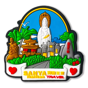 מותאם אישית <span class=keywords><strong>Pvc</strong></span> מקרר מגנט 3D עיר נוף צורה מותאמת אישית לסביבה בית מגנטי - Product Image 6