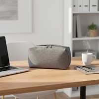 Sac de Cosmétiques Portable à Grande Capacité de Style Oxford Personnalisable avec Fermeture Éclair Imperméable et Compartiment de Rangement Logo Personnalisé