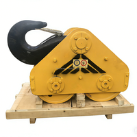Crochet de grue électrique, crochet de levage robuste en acier forgé avec loquet de sécurité pour grue à pont