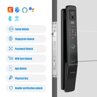 HUNE Face Recognition ID Camera Finger Touch Screen Password Lock Security Electronic Outdoor Keyless Fingerprint Door Lock