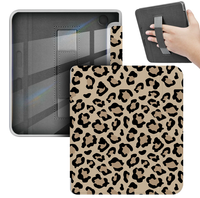 Housse magnétique transparente en acrylique et cuir pour tablette Kobo Libra 2024, 7 pouces, avec fonction veille/réveil automatique et dragonne