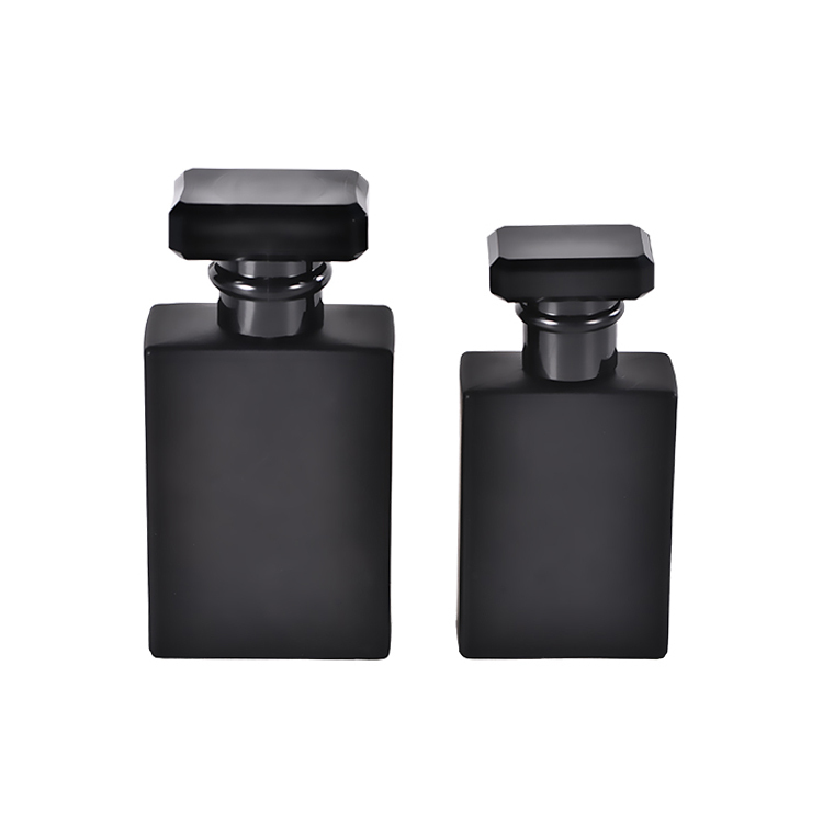 30ml 50ml Cosmetic Sprayer Bottles Luxury Black Matt Empty Perfume Glass Spray Bottles