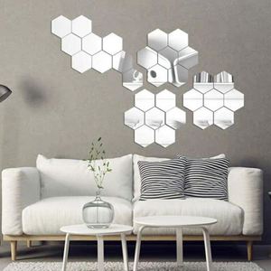 Autocollant Mural Miroir Acrylique 3D pour Décoration Intérieure : Idéal pour Salon, Couloir et Escalier - Product Image 5