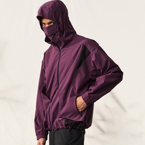 Chaqueta Anorak Ligera para Hombre, de Secado Rápido, Impermeable, Elástica, con Cierre de Cremallera, Estilo Safari, Reciclable, Cortavientos, con Capucha, para Senderismo y Actividades al Aire Libre - Product Image 1