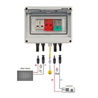 Boîtier de distribution solaire photovoltaïque DC 1 entrée 1 sortie 32A, étanche IP65, pour systèmes d'alimentation 500V 1000V