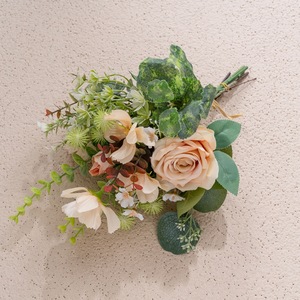 Ramo de Flores Artificiales Meilian, Rosas de Plástico Tejidas en Tela, Decoración para el Hogar, Accesorios para Bodas CF01386 - Product Image 3