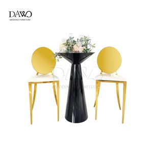 Sang trọng vòng màu đen thanh bảng cao chiều cao ghế cho đám cưới Cocktail sự kiện khách sạn và tiệc chiêu đãi - Product Image 3