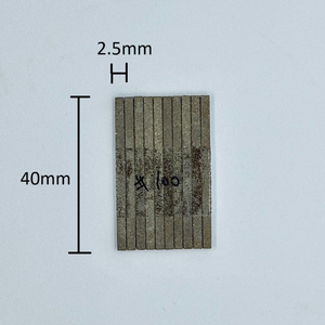 Piedra de Afilar de Diamante Cuadrada de 2.5x2.5x40mm con Resina, Rueda de Pulido para Pulido de Moldes de Alta Precisión y Afilado de Herramientas - Product Image 1