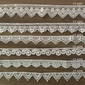 Prix d'usine, adorno de encaje, bordure en dentelle, matériel de couture, recorte de encaje, polyester, fil de lait, broderie en coton, guipure, dentelle - Product Image 6