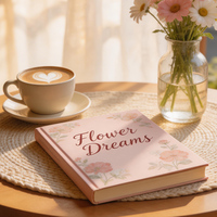 Diario de Ensueños Florales, Elegante Cuaderno Devocional Cristiano para Mujeres, Inspiración Bíblica, Tapa Dura, Encuadernado Cosido, Libro de Papel