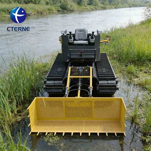 Bateau <span class=keywords><strong>coupe</strong></span>-herbes aquatique amphibie industriel à moteur diesel pour le nettoyage de la végétation des rivières, des lacs et des réservoirs - Product Image 5