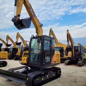 Mini-excavatrice SANY SY75C SY75 de 7,5 tonnes, 7 tonnes, 8 tonnes, qualité chinoise, en stock, bon état, à vendre, avec accessoire tarière - Product Image 2