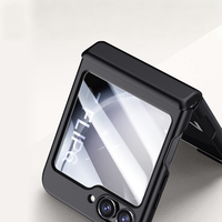 Casing HP Matte PC Full Coverage Anti Benturan dengan Pelindung Engsel dan Pegangan Tangan untuk Z Flip 7 FE