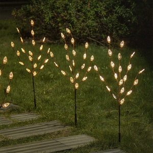 Dây Đèn LED Sân Vườn Chống Nước Ngoài Trời 3 Nhánh Cây Năng Lượng Mặt Trời 60 Đèn LED Trang Trí Đường Phố - Product Image 6