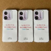 Étui de téléphone transparent multi-modèles Tr2.0mm d'épaisseur pour iPhone, Samsung, Xiaomi, Redmi, Google