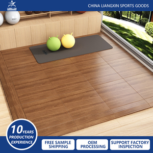 Holzoptik Gummimatte Wasserdichte Holzmaserung Fitness-Bodenfliesen Haushalt Lärmreduzierung Ungiftige Gummi-Bodenmatte - Product Image 3