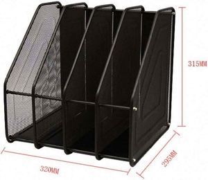 Heavy Duty 4 Compartment Metal Mesh Office Desktop Document <b>File</b> Sorter <b>Organizer</b> Rack Magazine Holder - Product Image 4