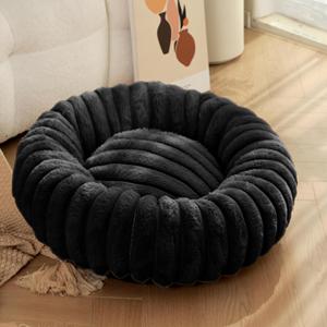 Cama Redonda y Acogedora para Mascotas con Piel Sintética de Conejo - Product Image 4