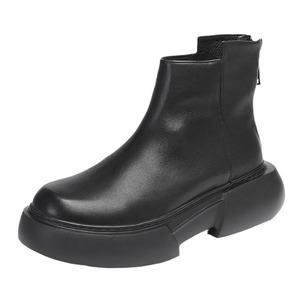 Botas de Motociclista de Cuero Vintage para Hombre, Estilo Biker con Hebillas y Tiras, Tacón Grueso, Zapatos Casuales y Atrevidos - Product Image 5