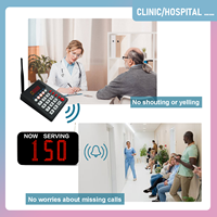 Sistema Inalámbrico de Llamada de Turnos, Sistema de Gestión de Filas con Teclado y Pantalla LCD para Restaurantes, Cafeterías, Clínicas y Hospitales