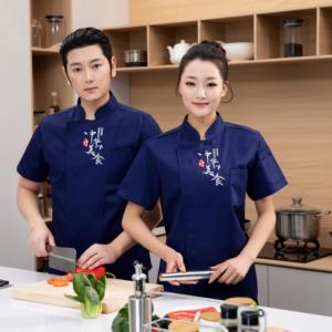 Veste de <span class=keywords><strong>chef</strong></span> en jean personnalisable avec logo sur mesure pour homme et <span class=keywords><strong>femme</strong></span>, style japonais, uniforme de <span class=keywords><strong>pâtissier</strong></span>, autre uniforme - Product Image 5