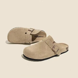 2026 New Women's Closed Toe Birken Mules, Fashion Slip-On Half <b>Slippers</b> For Spring Daily Outdoor Wear - Product Image 5