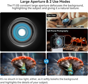 เลนส์มาโครสำหรับกล้องโทรศัพท์มือถือ iPhone และ Android รุ่น Universal HD Clear Edge ขนาด 15-45 มม. สำหรับซูมภาพ - Product Image 2