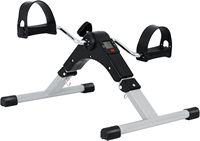Mini ejercitador de Pedal de bicicleta, bicicleta de Pedal plegable portátil para piernas y brazos, resistencia ajustable debajo del escritorio con pantalla