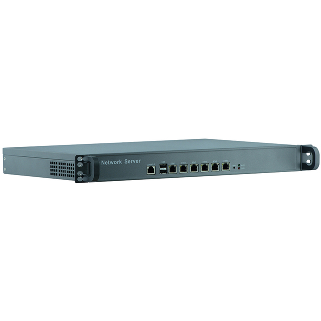 1U Router Pfsense Hardware Firewall Chassis Network Firewall With Firewall 1037u Motherboard for Pfsense  6*82583V