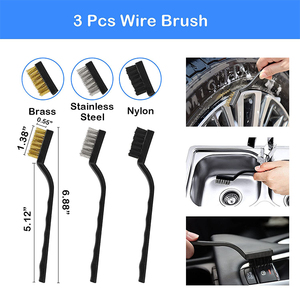 Ensemble de 20 brosses de nettoyage pour <span class=keywords><strong>voiture</strong></span>, pour le nettoyage des roues, de la salle de bain et de la cuisine - Product Image 4