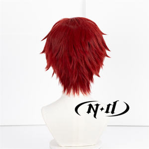เอ็นดี <span class=keywords><strong>กา</strong></span><span class=keywords><strong>อาระ</strong></span>อะนิเมะคอสเพลย์วิกผมสั้นสีแดง-เส้นใยสังเคราะห์ทนความร้อนสูงผมทนความร้อนไร้เชือกผูกสีน้ำตาลอ่อนสำหรับคอมมิคคอน - Product Image 5
