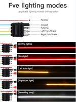 Liwiny Led hayon lumière bande arrière feu arrière pour Atv Suv camion pick-up voiture conduite tourner Singal frein avertissement lampe