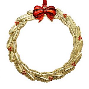 เครื่องประดับตกแต่งต้นคริสต์มาสโลหะสีทอง ขนาด 4x4 นิ้ว สำหรับตกแต่งต้นไม้ ถุงของขวัญ และกรอบรูป - Product Image 1