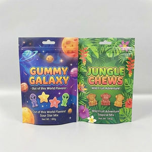 Emballage personnalisé de sachets refermables anti-odeurs pour bonbons, biscuits, gummies comestibles, sachets <span class=keywords><strong>en</strong></span> plastique Mylar avec fermeture éclair - Product Image 4