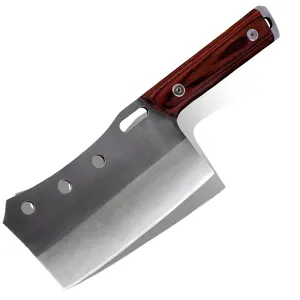 Grandsharp Mini Volledige Tang Handgemaakte Slager Chef Keuken Messen High Carbon Rvs Cleaver Mes Bbq Outdoor Gereedschap