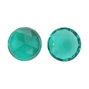 Gemme di zircone creato in laboratorio, rotonde, a base piatta, triangolari, lucidate, taglio rose-cut 117 #   Anello con <span class=keywords><strong>Pietra</strong></span> Sciolta di Grado Nanometrico - Product Image 4