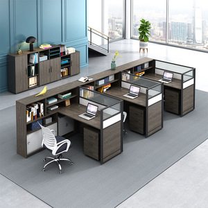 Muebles de oficina abiertos a la moda, estación de trabajo, muebles modernos, mesa de escritorio a la moda, escritorio de personal de oficina, oficina en casa - Product Image 4