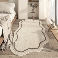 Japanischer Abstrakt-Muster Minimalistischer Teppich Schlafzimmer Kunstkaschmir Bettvorleger Wohnzimmer Kinderzimmer Rutschfester Teppich