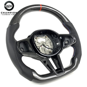 Interior otomotif roda kemudi serat karbon LED, untuk BMW M3 M4 G05 G08 G14 G15 G20 G22 G23 G26 G80 G81 G82 - Product Image 3